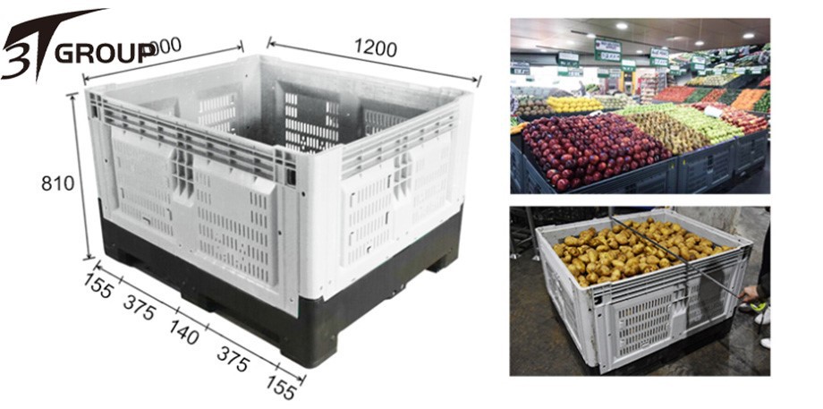 Fruit Use Vented Side Plastic Pallet Box price 2 Fruit Use Vented Side Plastic Pallet Box price 2