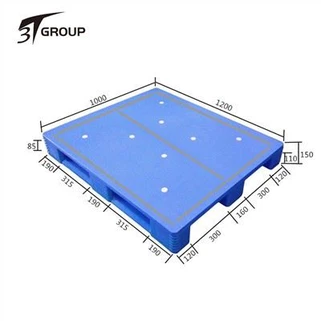 Plastpall med flat topp