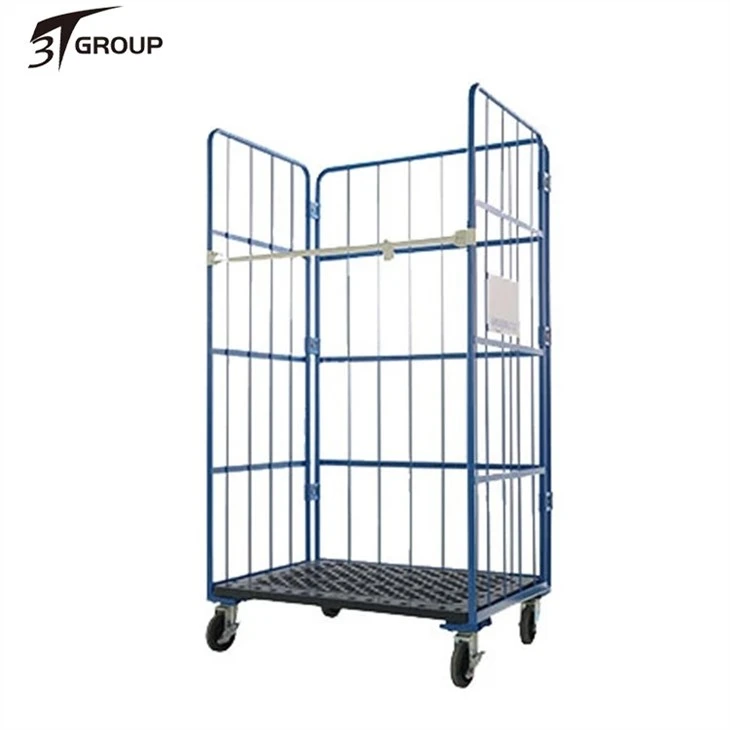 china Folding Roll Container with Plastic Base