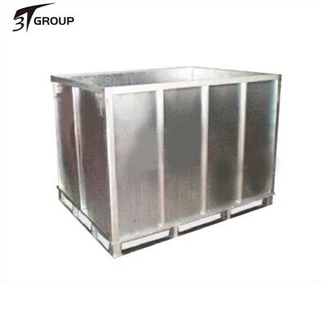 Palleboks i stål for transport og oppbevaring av syntetisk gummi